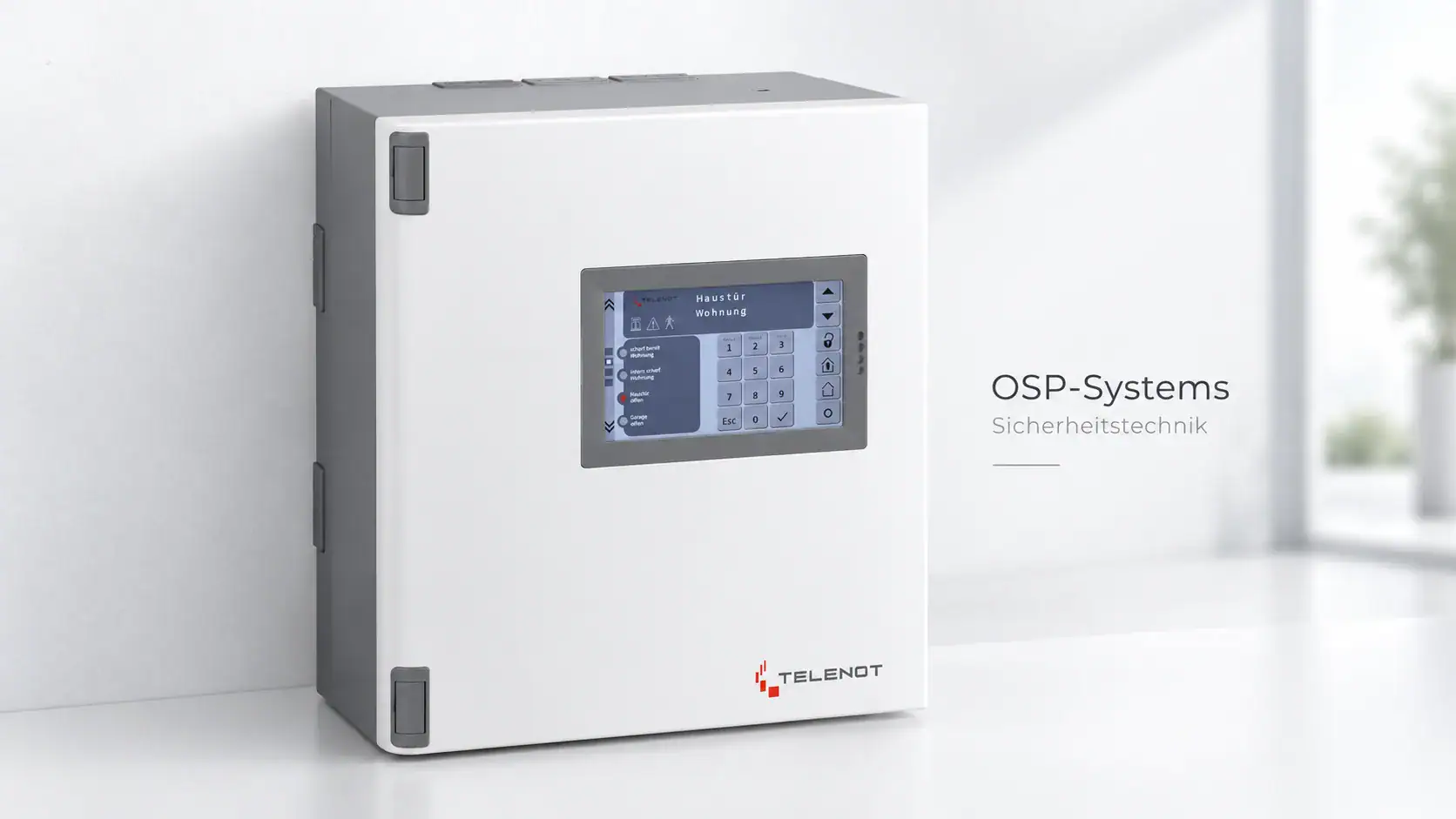 Telenot Alarmzentrale mit Bedienteil – OSP-Systems Sicherheitstechnik